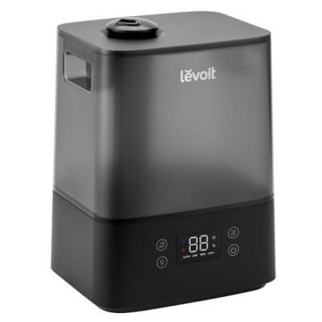 Umidificator de aer Levoit Classic 300S PRO, Rezervor 6L, Super Silentios, Aplicatie Smart, Senzor Umiditate, Functie AUTO, Aromaterapie, Autonomie 60 ore (Negru)